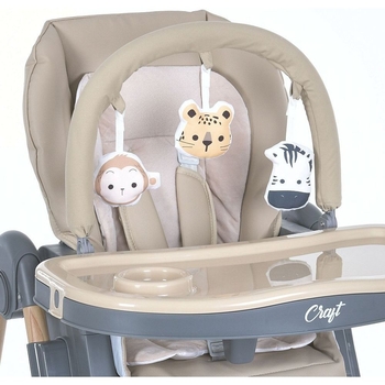 Стульчик для кормления El Camino ME 1115-W Craft бежевый (26057) - Pampik - 11