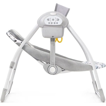 Крісло-гойдалка Kinderkraft Flo Mint сіре з блакитним (00-00158385) - Pampik - 6