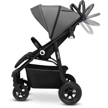 Прогулянкова коляска Lionelo Natt Grey Stone, сіро-чорна (LO-NATT GREY STONE) - Pampik - 5