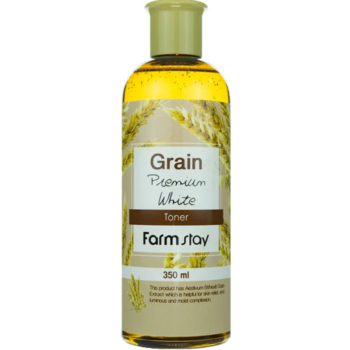 Тонер FarmStay Grain Premium White Toner з екстрактом пшениці, 350 мл - Pampik