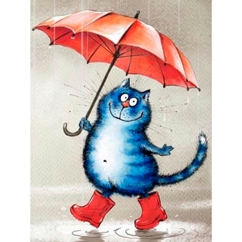 Алмазна мозаїка Santi Кіт у чоботях, 30х40 см (954356) - Pampik