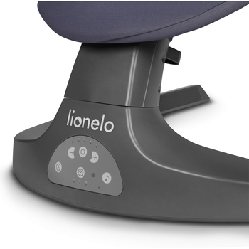 Шезлонг-гойдалка Lionelo Ralf Grey Concrete з ігровою дугою, сірий з жовтим - Pampik - 5