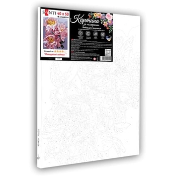 Картина за номерами Santi Вишукані півонії, 40х50 см (954429) - Pampik - 2