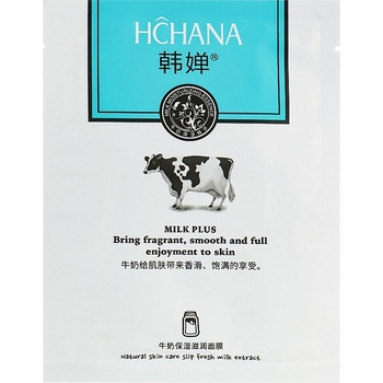 Маска для обличчя з протеїнами молока Hchana Milk Plus Whitening, 30 г - Pampik