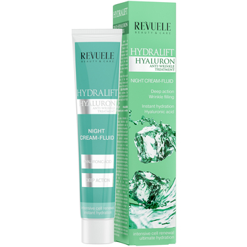Нічний крем-флюїд для обличчя Revuele Hydralift Hyaluron Night Cream Fluid, 50 мл - Pampik