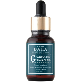 Сироватка для обличчя Cos De BAHA G Glycolic Acid 10 AHA Serum гліколевою кислотою 10% 30 мл - Pampik