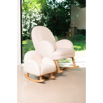 Крісло-гойдалка Childhome Teddy white, білий (RCKTOW) - Pampik - 7