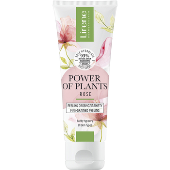 Мелкозернистый пилинг для лица Lirene Power Of Plants Fine-grained Peeling Rose 75 мл - Pampik