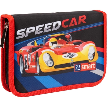 Пенал твердий Smart HP-03 Speed, 13х21х3 см, синій із червоним (533292) - Pampik