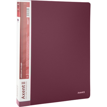 Папка-скоросшиватель Axent А4 бордовая (1304-04-A) - Pampik - 2