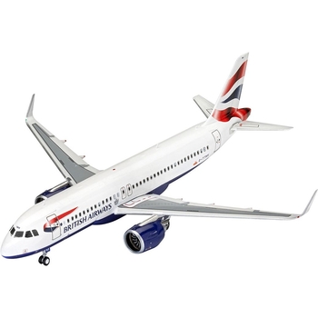 Сборная модель самолета Revell Набор Airbus A320neo British Airways, уровень, 4 масштаб 1:144, 66 деталей (RVL-63840) - Pampik - 2