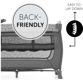 Дитячий манеж Hauck Sleep N Play Teddy Grey, сірий (60067-2) - Pampik - 8