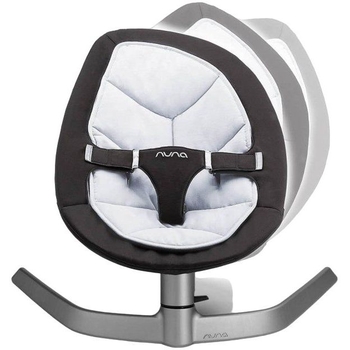 Шезлонг-гойдалка Nuna Leaf Twilight, чорний із сірим - Pampik - 5