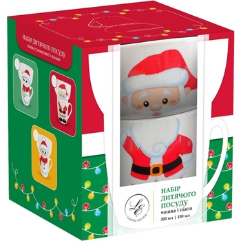 Набір дитячого посуду Limited Edition Santa 2 предмети(YF6038) - Pampik - 2