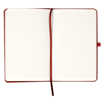 Книга записная Axent Partner Lux, A5, в клеточку, 96 листов, бордовая (8202-05-A) - Pampik - 4