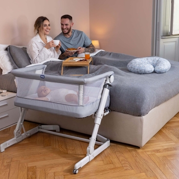 Дитяче ліжечко Chicco Next2Me Pop Up, темно-сірий (79299.57) - Pampik - 8