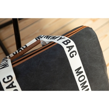 Сумка Childhome Mommy bag Signature - Canvas Black, черный (CWMBBSCBL) - Pampik - 14