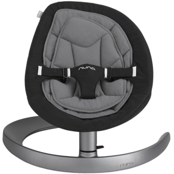 Шезлонг-гойдалка Nuna Leaf Curv Dusk, чорний із сірим - Pampik