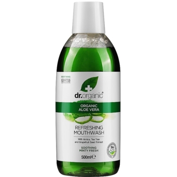 Ополаскиватель для полости рта Dr.Organic Bioactive Oralcare Aloe Vera Mouthwash, 500 мл - Pampik