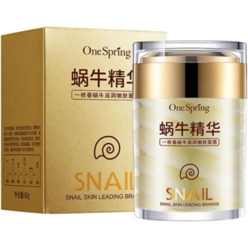 Омолаживающий крем для лица One Spring Snail Cream с муцином улитки, 60 г - Pampik