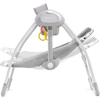 Крісло-гойдалка Kinderkraft Flo Pink сіре з рожевим (00-00158384) - Pampik - 4
