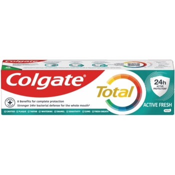 Зубна паста Colgate Total Active Freshness антибактеріальна, багатофункціональна, 75 мл - Pampik