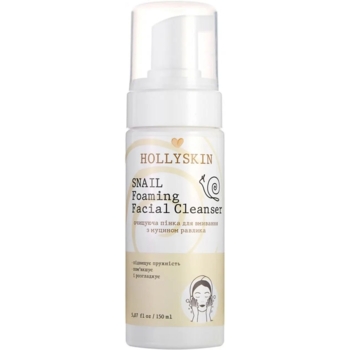 Очищувальна пінка для вмивання Hollyskin Snail Foaming Facial Cleanser 150 мл - Pampik