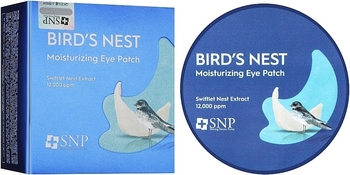 Патчі під очі SNP Bird's Nest Motisturizing Eye Patch з ластівчиним гніздом 60 шт. - Pampik - 2