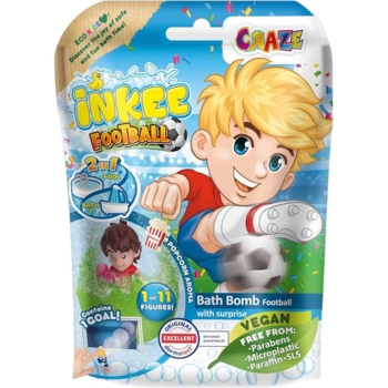 Ароматна бомбочка для ванни з іграшкою Inkee Футбол в асортименті (40164) - Pampik