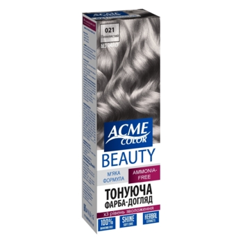 Гель-краска для волос Acme Color Beauty оттенок 21, пепельный, 69 г - Pampik