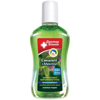 Ополіскувач для ротової порожнини Біокон Евкаліпт та ментол, 300 мл - Pampik