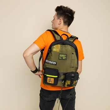 Рюкзак Yes T-137 Discovery Expedition, оливковый (559489) - Pampik - 15