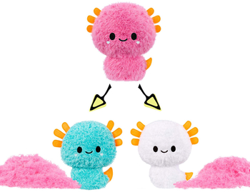 Мягкая игрушка-антистресс Fluffie Stuffiez Пушистый сюрприз Аксолотль (593447-6) - Pampik - 4