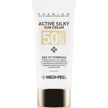 Сонцезахисний крем Medi-Peel Active Silky Sun Cream SPF50+/PA+++, 50 мл - Pampik