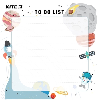 Планер настінний Kite To do list Space для записів сухостираємий А5 (K22-472-1) - Pampik