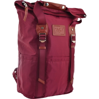 Рюкзак міський Yes Roll-top T-58 Bright Rose, бордовий (557255) - Pampik