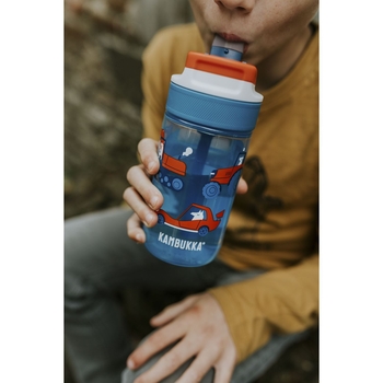 Пляшка для води дитяча Kambukka Lagoon Kids Road Dogs, 400 мл, синій (11-04044) - Pampik - 8