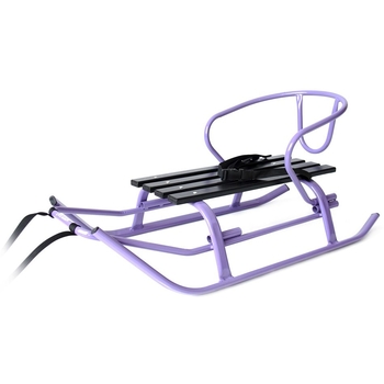 Санки Vitan Комета зі спинкою та кольоровою планкою фіолетові (2030123) - Pampik