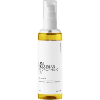 Гидрофильное масло для душа DeLaMark Оливковое масло с розмарином, лимоном и пачули, 100 мл - Pampik