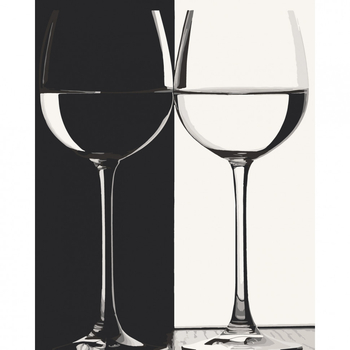 Картина за номерами ArtCraft Чорне і біле 40x50 см (12144-AC) - Pampik