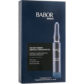 Мужские ампулы для лица Babor Men Instant Energy Ampoule, 7 x 2 мл - Pampik