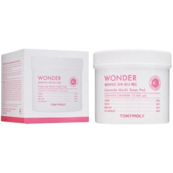 Пады увлажняющие для лица Tony Moly Wonder Ceramide Mochi Toner Pad, 70 шт. - Pampik
