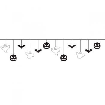 Гирлянда бумажная фигурная Yes! Fun Halloween mix, 3 м (801187) - Pampik