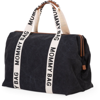 Сумка Childhome Mommy bag Signature - Canvas Black, черный (CWMBBSCBL) - Pampik