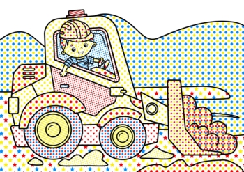 Чарівна водна розмальовка Кристал Бук Будівельна техніка, 8 сторінок (F00024081) - Pampik - 2