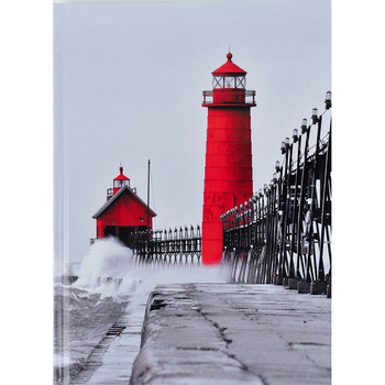 Книга записна Axent R&B Lighthouse A5 в клітинку 96 аркушів (8457-4-A) - Pampik