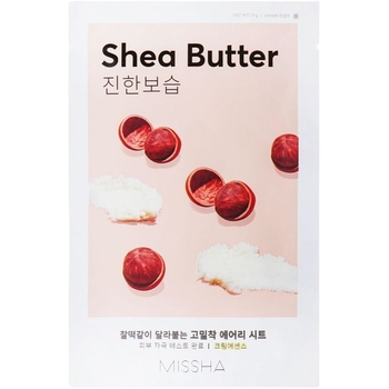 Тканинна маска Missha Airy Fit Sheet Mask Shea Butter, з олією Ши, 19 г - Pampik