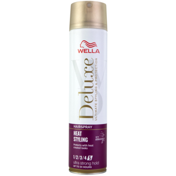 Лак для волос Wella Deluxe Heat Styling, 250 мл - Pampik