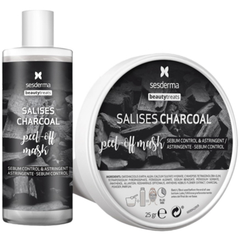 Маска-пилинг для лица Sesderma Beauty Treats Salises Charcoal Peel-Off Mask 75 мл + 25 г - Pampik