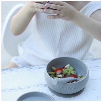 Набір для годування MinikOiOi BLW Set I Mineral Blue, силіконовий (101070056) - Pampik - 2